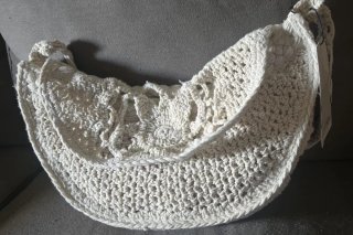 Bolso Zara Crochet Beige Talla M