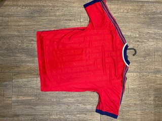 Camiseta Adidas Vintage Roja y Azul