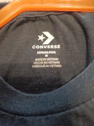 Camiseta Converse Negra Talla M