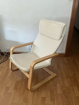 Sillón reclinable Ikea madera