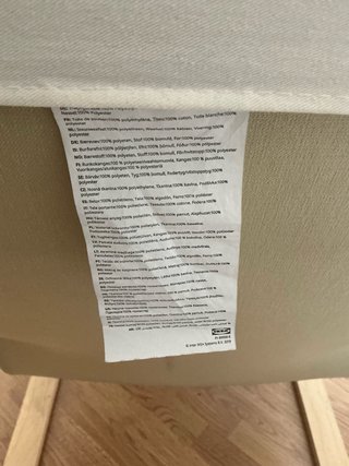 Sillón reclinable Ikea madera