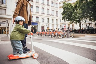Patinete niño 3 ruedas, B500 moca