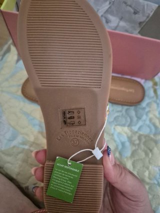 Sandalias Les Tropeziennes doradas multicolor