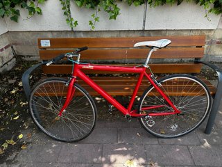 Bicicleta Fixie Roja Clásica