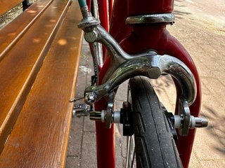 Bicicleta Fixie Roja Clásica