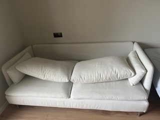 Sofá söderhamn beige/blanco de tela