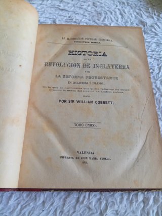 Historia de la revolución de Inglaterra. 1872