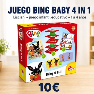 Juego Lisciani Bing Baby 4 en 1