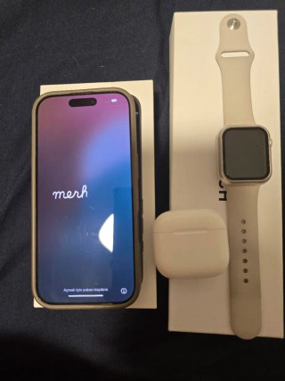 Orologio, Airpods 4 e iPhone 16 Pro 128GB Nero