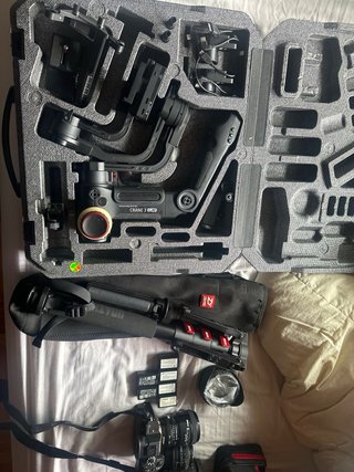 Sony A7s2 + mochila + objetivos + estabilizador