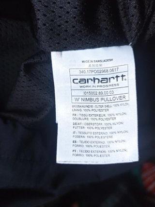 Chaqueta Carhartt Negra Talla S