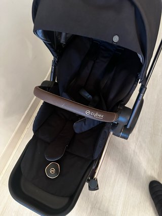 Carro Cybex Priam Negro/Oro Rosa