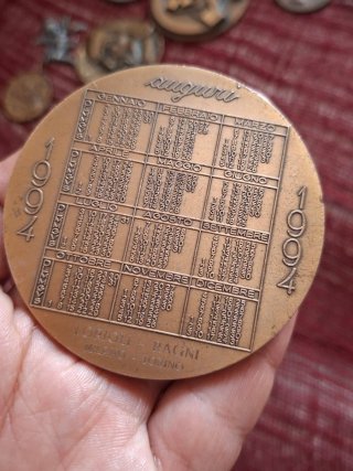 Medaglia Calendario 1994 Lorioli Ragni