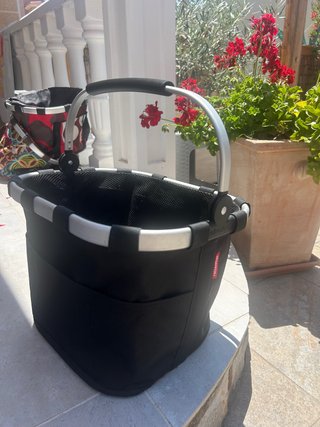 Cesta KLICKfix Delantera Portátil Negra