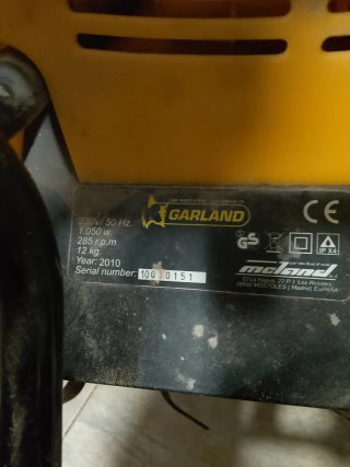 Motoganzada eléctrica Garland MK 1800 E