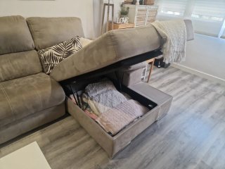 Sofá chaise longue electrico