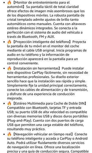 Pantalla CarPlay para Mazda 6