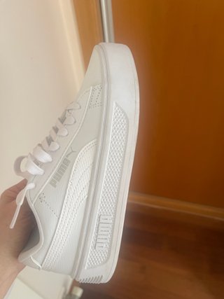 Zapatillas Puma Blancas V3 SMASH PLATFORM.