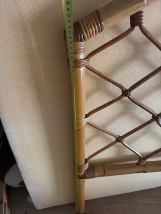 Cabecero de bambú para cama de 1,35