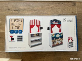 Teatro y Tienda de Madera para Niños