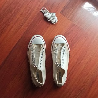 Zapatillas Converse T43 Beige/Blanco
