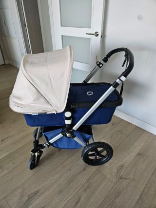 Bugaboo Camaleon Silla y Capazo Paseo Azul/Beige