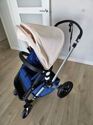 Bugaboo Camaleon Silla y Capazo Paseo Azul/Beige