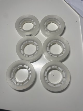6 rollos de cinta adhesiva transparente