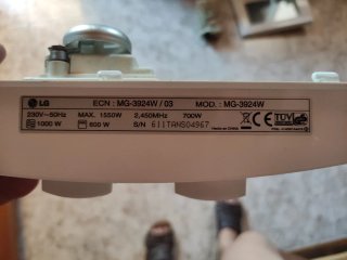 Piezas Microondas LG MG-3924W