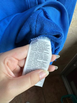 Sudadera Puma con capucha azul y naranja