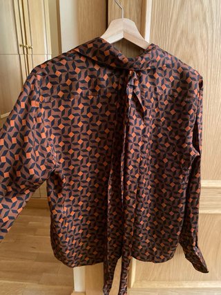 Blusa Zara Estampada Lazo XS