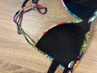 Top Bikini Push Up Estampado Tropical