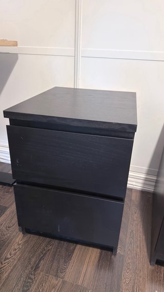 2x Cómodas MALM Ikea Negra