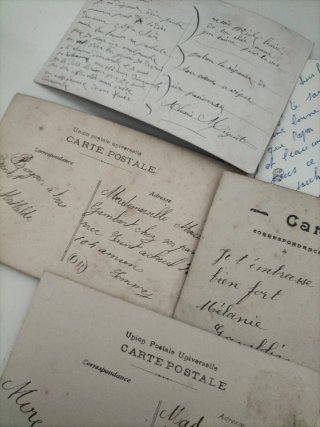 Lote 5 cartoline antiche