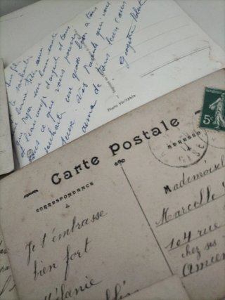 Lote 5 cartoline antiche