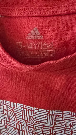 Camiseta Adidas Niño Talla 13/14 Roja