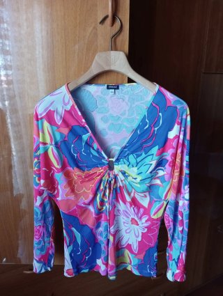 Top  stampa floreale - Versace