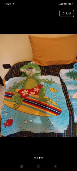 Accappatoio bambino rana Disney