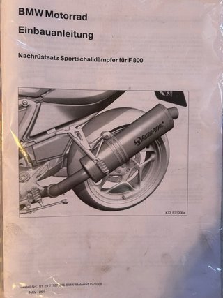 Escape Akrapovic BMW F800S/ST