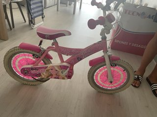 Bicicleta niña Barbie rosa