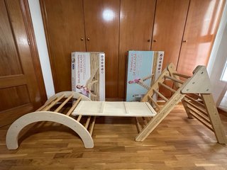 Balancín con Rampa de Escalada Infantil