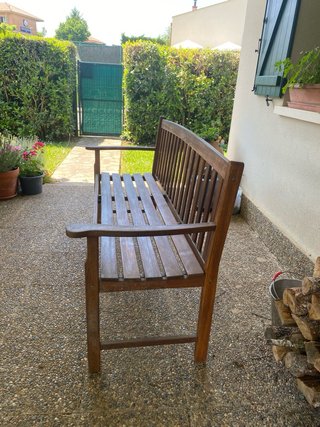 Banco de madera para terraza o jardín