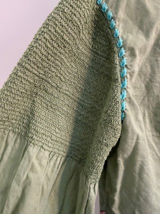Blusa Flamenco verde Talla m
