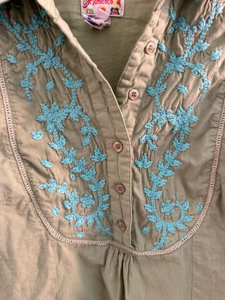 Blusa Flamenco verde Talla m