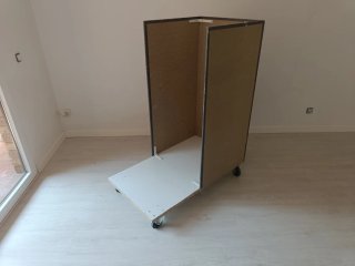 Carrito/plataforma mudanzas con ruedas