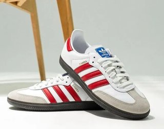 Adidas Samba Zapatillas Blancas y Rojas