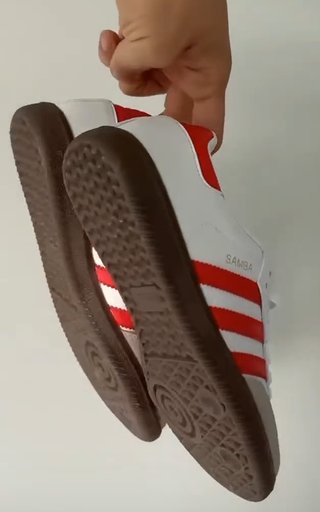 Adidas Samba Zapatillas Blancas y Rojas