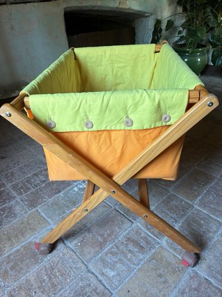 Moisés cuna de madera con colchón