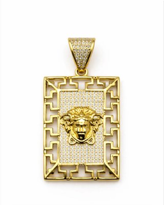 Colgante Versace XP 14K Chapado Oro Medusa
