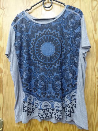 Túnica Desigual Oversize Azul y Gris Talla M
